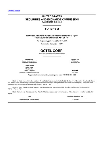 Thumbnail Innospec 10-Q Quarterly Report FY 