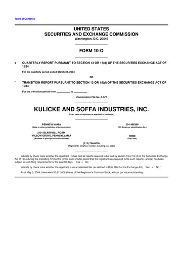 Vorschaubild Kulicke and Soffa Industries 10-Q Quartalsbericht  