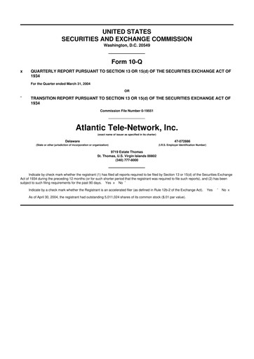 Thumbnail ATN International 10-Q Quarterly Report FY 
