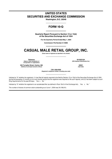 Vorschaubild Destination XL 10-Q Quartalsbericht  