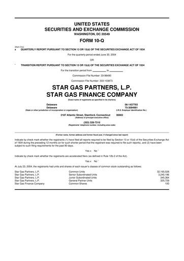 Thumbnail Star Group 10-Q Quarterly Report FY 