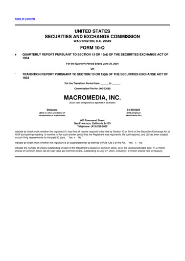 Miniature Macromedia 10-Q Rapport trimestriel  