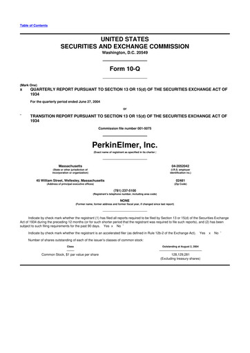 Thumbnail Revvity 10-Q Quarterly Report FY 