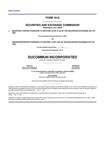 Thumbnail Ducommun 10-Q Quarterly Report FY 