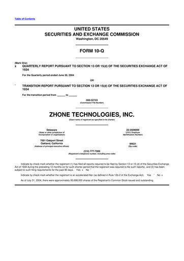 Miniature DZS Inc 10-Q Rapport trimestriel  