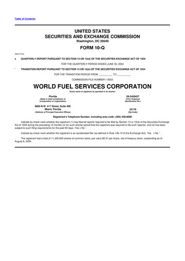 Thumbnail World Kinect 10-Q Quarterly Report FY 