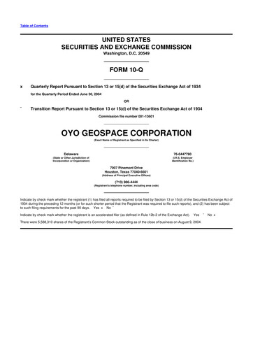 Thumbnail Geospace Technologies
 10-Q Quarterly Report FY 