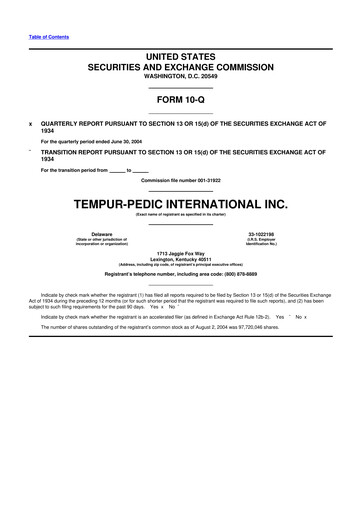 Thumbnail Somnigroup International 10-Q Quarterly Report FY 