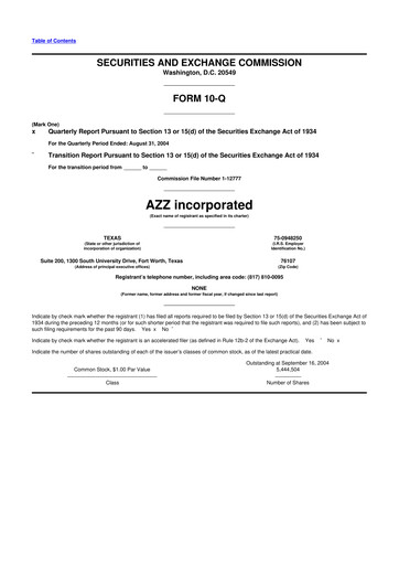 Thumbnail AZZ 10-Q Quarterly Report FY 