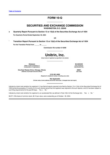 Vorschaubild Kemper 10-Q Quartalsbericht  