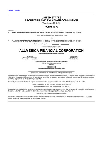 Thumbnail Hanover Insurance Group 10-Q Quarterly Report FY 