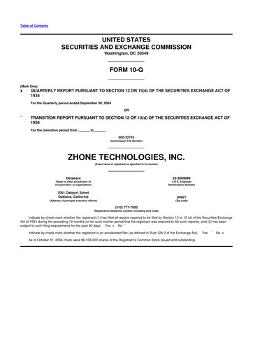 Miniature DZS Inc 10-Q Rapport trimestriel  