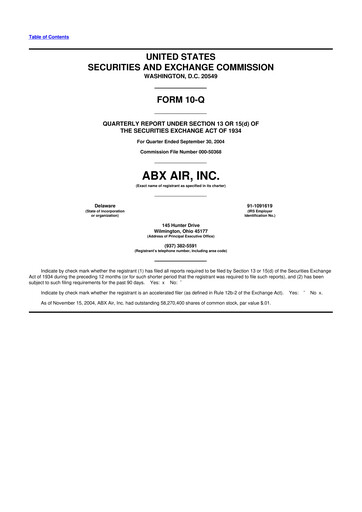 Thumbnail Air Transport Services Group 10-Q Quarterly Report FY 