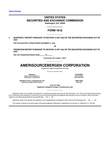 Vorschaubild Cencora 10-Q Quartalsbericht  