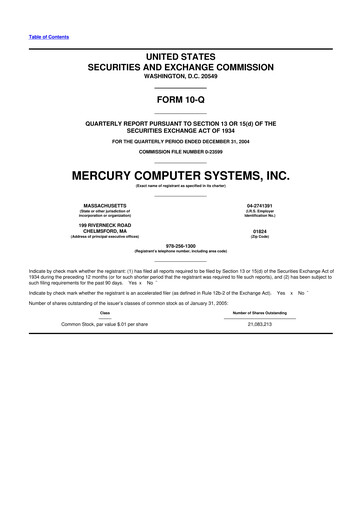 Thumbnail Mercury Systems 10-Q Quarterly Report FY 