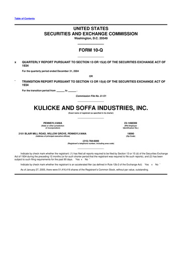 Vorschaubild Kulicke and Soffa Industries 10-Q Quartalsbericht  