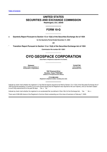 Thumbnail Geospace Technologies
 10-Q Quarterly Report FY 