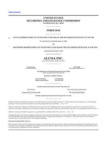 Thumbnail Howmet Aerospace
 10-K Annual Report 