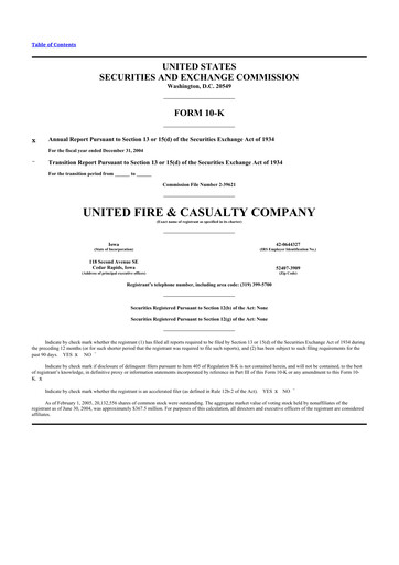 Thumbnail United Fire Group 10-K Annual Report 