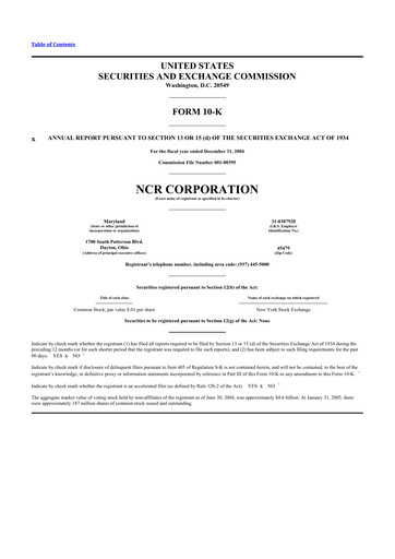 Vorschaubild NCR Voyix Corporation 10-K Jahresbericht 