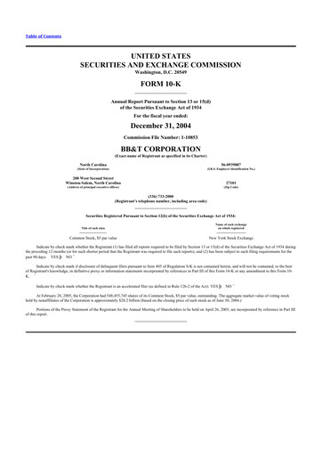 Miniature Truist Financial Corporation 10-K Rapport annuel 