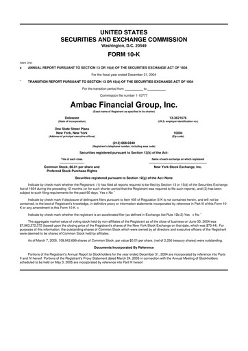 Thumbnail Octave Specialty Group 10-K Annual Report 