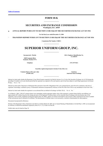 Thumbnail Superior Group of Companies 10-K Annual Report 