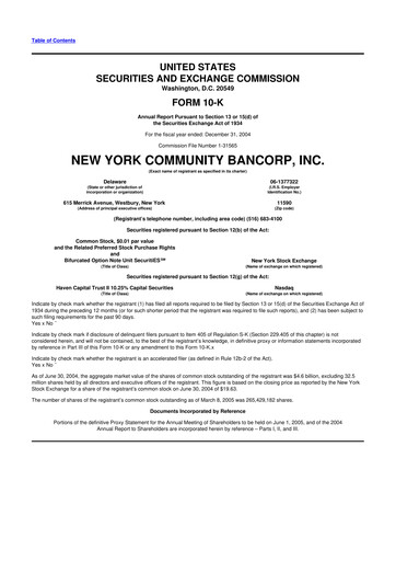 Thumbnail Flagstar Bank 10-K Annual Report 