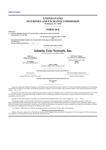 Thumbnail ATN International 10-K Annual Report 