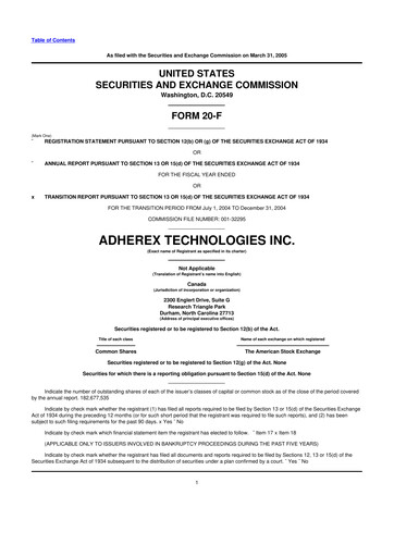 Miniature Fennec Pharmaceuticals 20-F Rapport annuel 