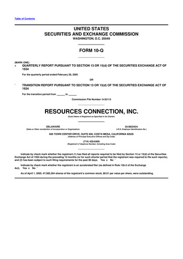 Thumbnail RGP (Resources Connection) 10-Q Quarterly Report FY 