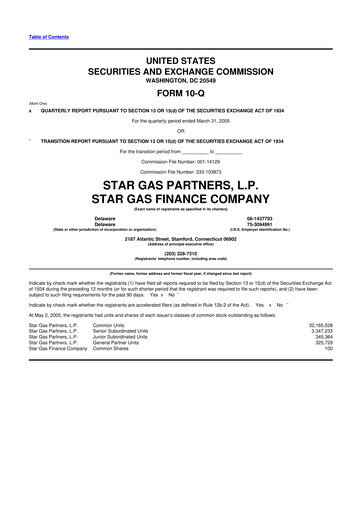 Thumbnail Star Group 10-Q Quarterly Report FY 