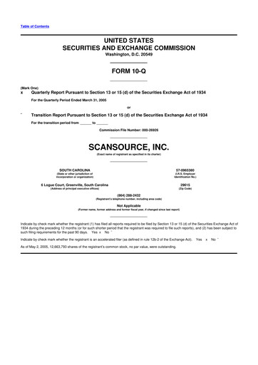 Thumbnail ScanSource 10-Q Quarterly Report FY 