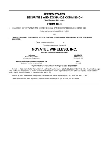 Vorschaubild Inseego 10-Q Quartalsbericht  