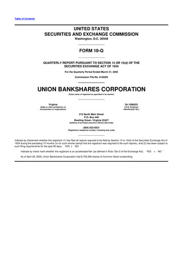 Vorschaubild Atlantic Union Bankshares 10-Q Quartalsbericht  