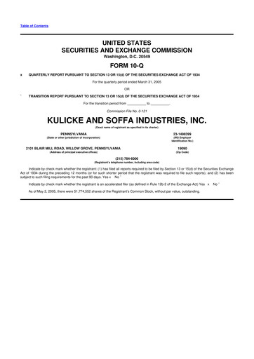 Vorschaubild Kulicke and Soffa Industries 10-Q Quartalsbericht  