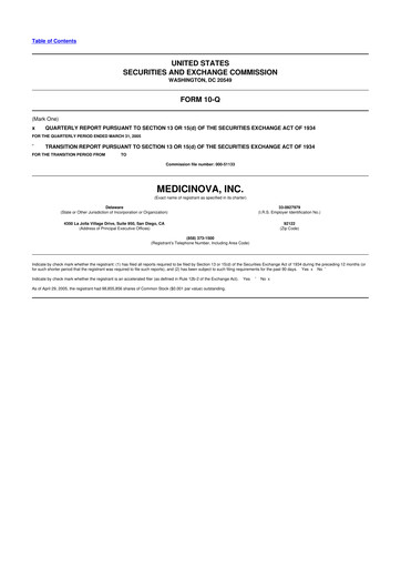 Thumbnail MediciNova 10-Q Quarterly Report FY 