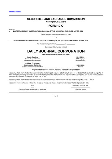 Thumbnail Daily Journal 10-Q Quarterly Report FY 