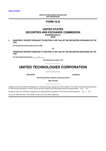 Thumbnail RTX 10-Q Quarterly Report FY 