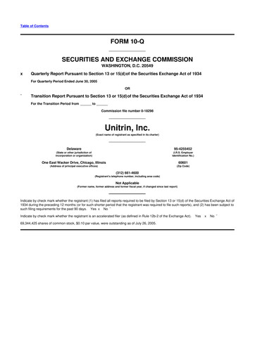 Vorschaubild Kemper 10-Q Quartalsbericht  