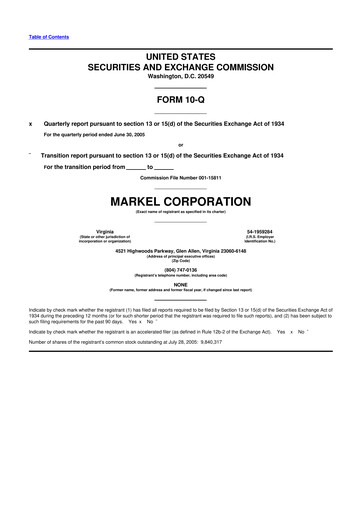 Thumbnail Markel Group 10-Q Quarterly Report FY 