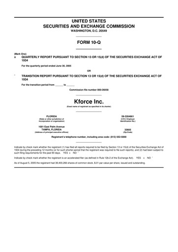 Thumbnail Kforce 10-Q Quarterly Report FY 