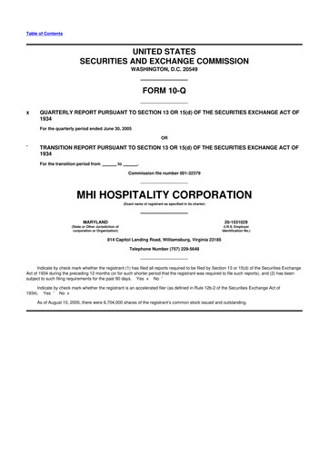 Vorschaubild Sotherly Hotels 10-Q Quartalsbericht  