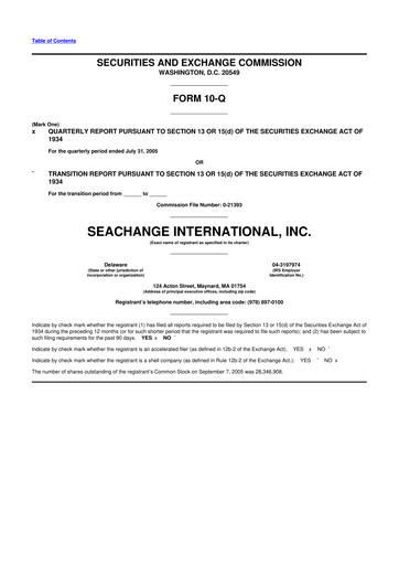 Thumbnail SeaChange International 10-Q Quarterly Report FY 