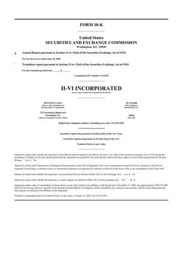 Thumbnail Coherent Corp. 10-K Annual Report 