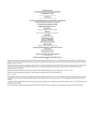 Miniature ResMed 10-K Rapport annuel 