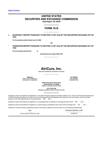 Thumbnail AtriCure 10-Q Quarterly Report FY 
