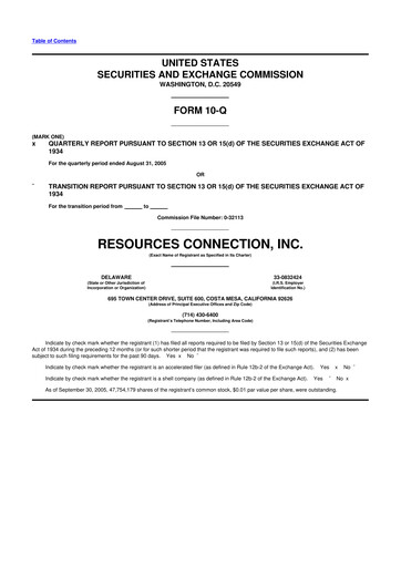 Thumbnail RGP (Resources Connection) 10-Q Quarterly Report FY 