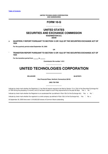 Thumbnail RTX 10-Q Quarterly Report FY 