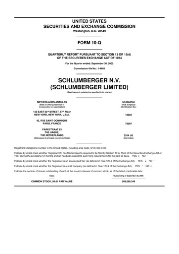 Vorschaubild SLB (Schlumberger) 10-Q Quartalsbericht  